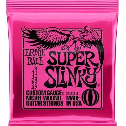 Cuerdas Guitarra Electrica Ernie Ball 2223 Super Slinky 9-42