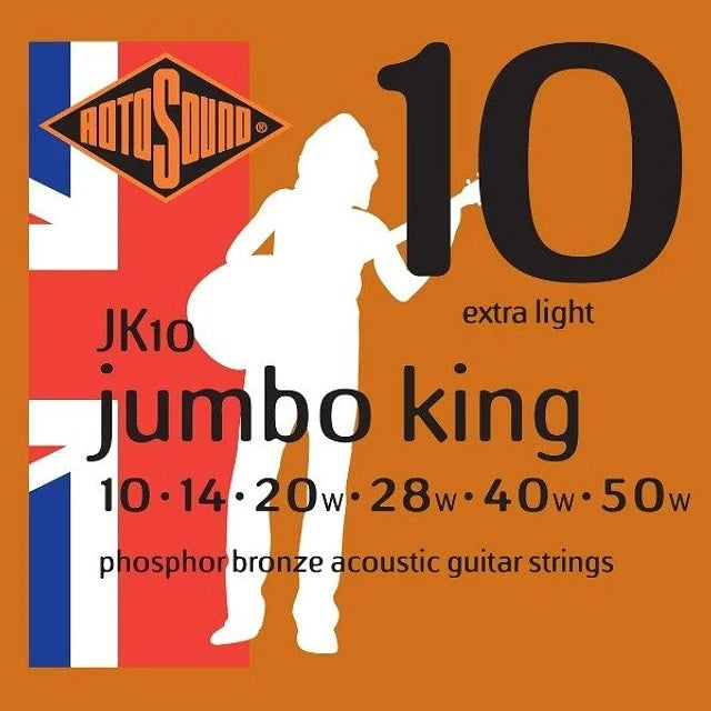Cuerdas para guitarra electroacústica Rotosound JK10